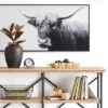 47" X 24" Highland Cow Framed Canvas - Threshold™