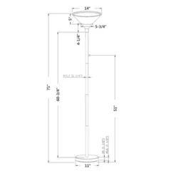 Torchiere Floor Lamp With Glass Shade - Threshold™ 7 Torchiere Floor Lamp With Glass Shade - Threshold™ -Threshold GUEST c7fec30d 8931 49bc 9a02 88a2579d0c38