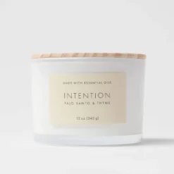 Wood Lidded Glass Wellness Intention Candle - Threshold™ -Threshold GUEST c8285841 1ce9 444c a0d7 211c2f80f44f