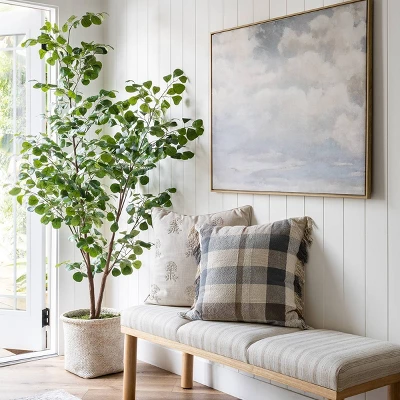 Ledges Digital Floral Print Distressed Persian Rug Green - Threshold™ Designed By Studio McGee 4 Ledges Digital Floral Print Distressed Persian Rug Green - Threshold™ Designed By Studio McGee - Image 4