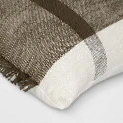 Oversized Textured Woven Cotton Striped Lumbar Throw Pillow - Threshold™ -Threshold GUEST cddb71f7 fcde 45d4 a746 10b0d774350c