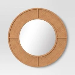 28" Caning Round Wall Mirror - Threshold™ -Threshold GUEST ce15ebf4 322d 4790 aab6 2401decc5ae6