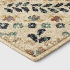 Threshold 9 7'x10' Oxon Floral Mosaic Woven Area Rug Beige - Threshold™