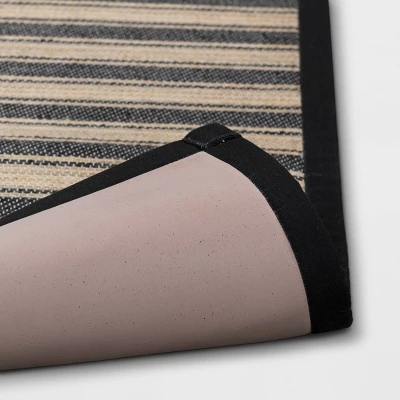 Vintage Striped Rug Black/Brown - Threshold™ 3 Vintage Striped Rug Black/Brown - Threshold™ - Image 3