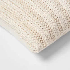 Oversized Chunky Rib Knit With Linen Reverse Throw Pillow - Threshold™ 5 Oversized Chunky Rib Knit With Linen Reverse Throw Pillow - Threshold™ -Threshold GUEST df64c20f d6f6 4a7a 8dcf bec3e7e02542