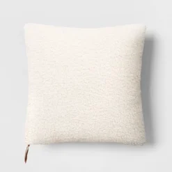 Oversized Teddy Boucle Toss Square Throw Pillow - Threshold™ -Threshold GUEST e07367cc c6aa 4de9 aa04 070628f470ca