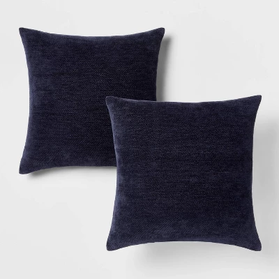 2pk Chenille Square Throw Pillows - Threshold™ 7 2pk Chenille Square Throw Pillows - Threshold™ - Image 7