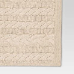 Chunky Cable Knit Reversible Throw Blanket - Threshold™ -Threshold GUEST e43d4412 1e42 492b 9e55 7ef19991c7c5