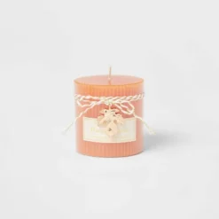 Ribbed Pillar Pumpkin Spice Candle - Threshold™ -Threshold GUEST e467f067 2ab8 486b 8756 c7488700fa1b