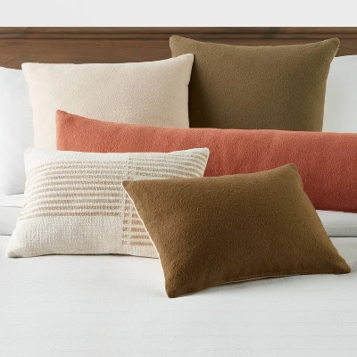 Oblong Boucle Color Blocked Decorative Throw Pillow - Threshold™ 1 Oblong Boucle Color Blocked Decorative Throw Pillow - Threshold™