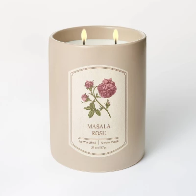 20oz Ceramic Masala Rose Candle Pink - Threshold™ Designed With Studio McGee 2 20oz Ceramic Masala Rose Candle Pink - Threshold™ Designed With Studio McGee - Image 2