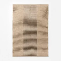 Reseda Hand Woven Striped Jute Cotton Area Rug Black - Threshold™ Designed With Studio McGee -Threshold GUEST ea6b28cd 1b12 4072 b63a 36f0919cca86