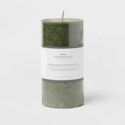 Pillar Candle Water Mint & Eucalyptus Green - Threshold™ -Threshold GUEST eb62ccc5 3893 4d1a adca 151ee7e678f3