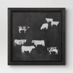 (Set Of 2) 12" X 12" Cow Collection II Framed Wall Canvases - Threshold™ -Threshold GUEST eba1d89c 78cc 4c5b 8c67 3a03cc2b6c22