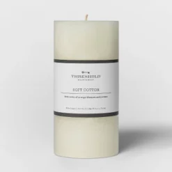 Pillar Candle Soft Cotton White - Threshold™ -Threshold GUEST f4713196 2100 4643 9a46 22b33129a00c