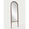 20" X 65" Wood Arched Floor Mirror Walnut - Threshold™ Designed With Studio McGee