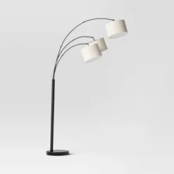 Avenal 3-Head Shaded Arc Floor Lamp Black - Threshold™ -Threshold GUEST fe123fcf 6ac6 48b7 bb18 feb836d7775f