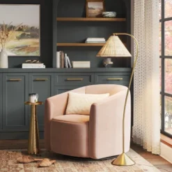 Threshold 27 Gooseneck Floor Lamp With Natural Shade - Threshold™